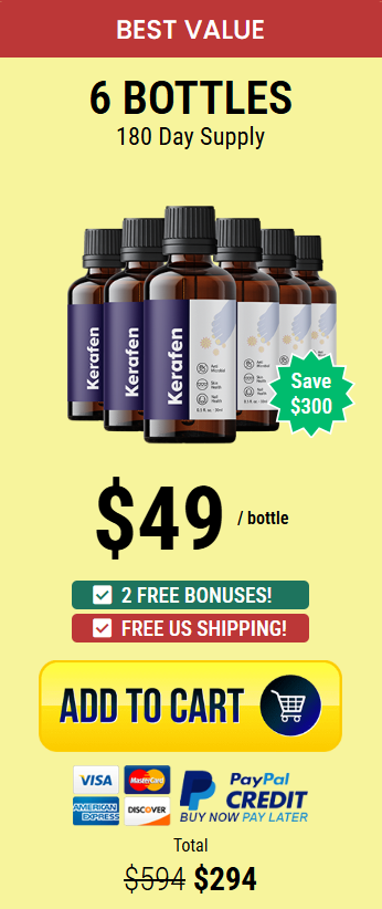 Kerafen™ six bottles – full treatment for persistent toenail fungus