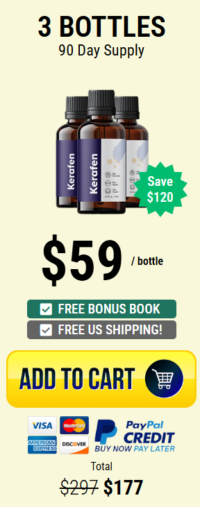 Kerafen™ three bottles – 3-month nail fungus solution